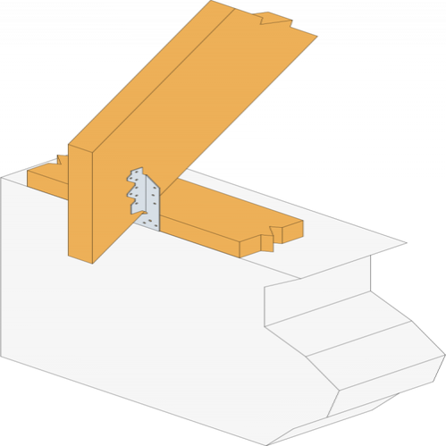 Pied de chevron pfp - Épaisseur (mm) : 1.5 - SIMPSON STRONG-TIE 3