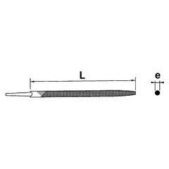 SAM OUTILLAGE - Limes rondes emmanchées + clip FME - LIME RONDE DE 100 MM + CLIP 1