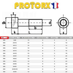 Vis à Métaux Tête Cylindrique Six Pans Creux : (M6 x 8mm) x 5pcs | VM CHC - BTR | Acier Inoxydable A2 | Usage Exterieur-Intérieur | Norme DIN912 1