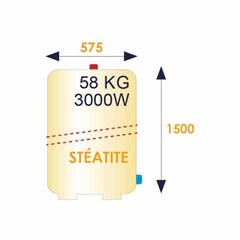 Chauffe-eau électrique Steatis 250L stable - 282099 - THERMOR 2