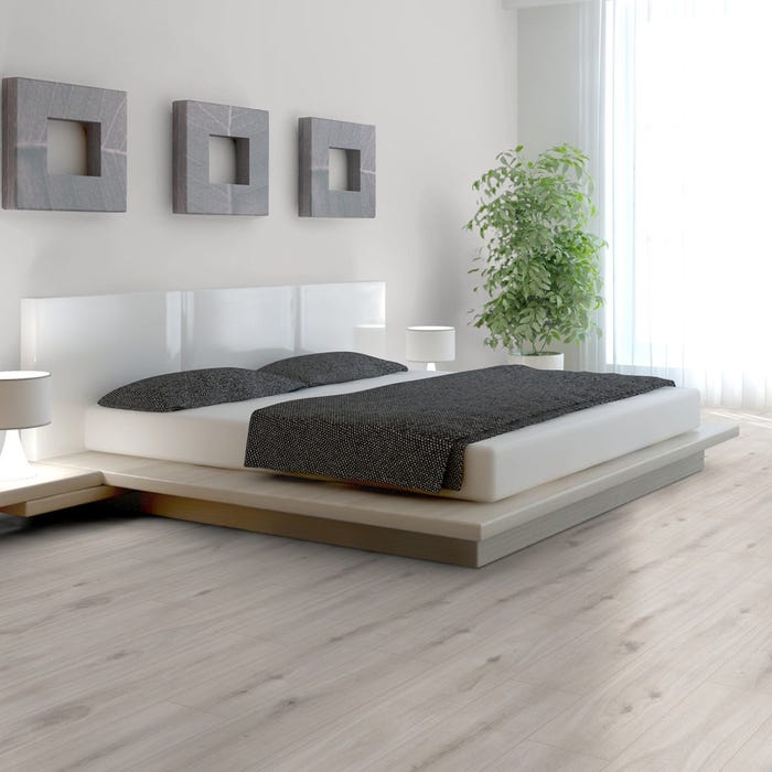 sol stratifié effet parquet - ép 8mm - Atlantic Oak - boite de 9 lames soit 2,22 m2 - H2O FLOOR 1532 - PEFC 70% 3