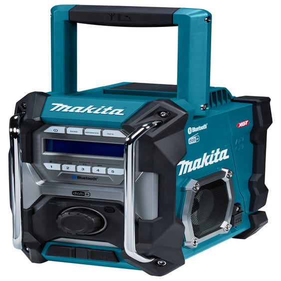 Makita MR004GZ Corps de radio de chantier sans fil 14,4/18/40V Li-Ion - FM/AM - DAB+ - Bluetooth - 230V 0