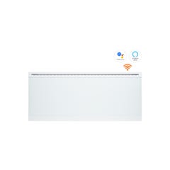 Pack ADAX Radiateur électrique connecté en verre trempé blanc - 800 W - 750x330x91mm - IVER H 08 KWTW - Pieds pour radiateur P blancs - 195x290mm 1