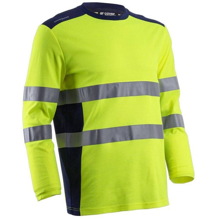 T-shirt de travail haute visibilité HV anti-UV Coverguard RIKKA Jaune Fluo XXL 0