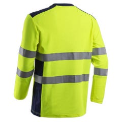 T-shirt de travail haute visibilité HV anti-UV Coverguard RIKKA Jaune Fluo XXL 1
