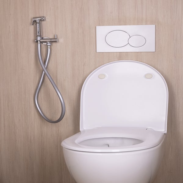 Kit hygiène - douchette WC avec mitigeur et support - à encastrer DISFLEX