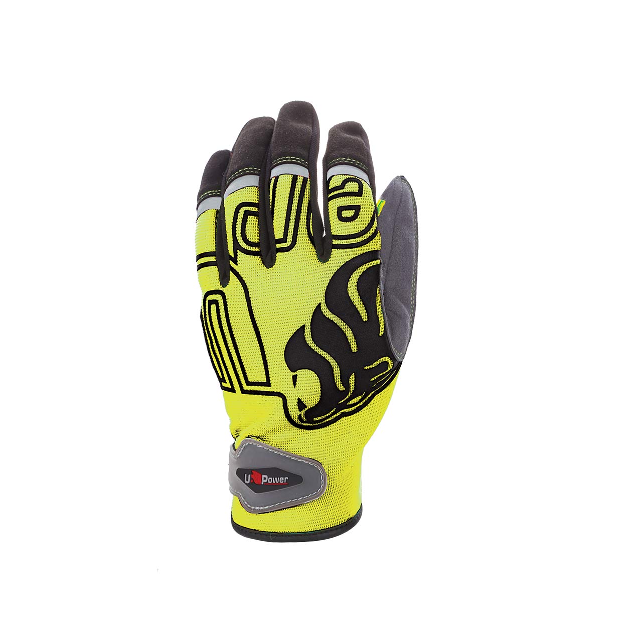 Gants de travail NIKO Jaune Fluo (Lot de 3) | GP204YF - Upower 0