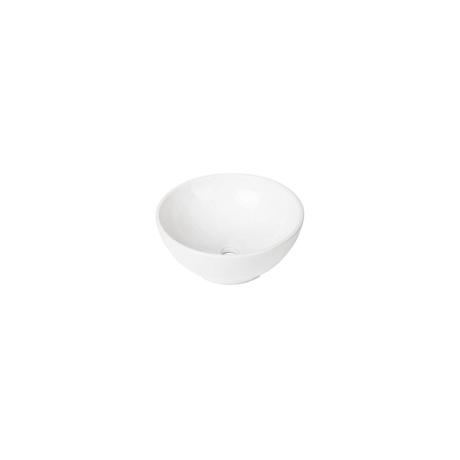 Vasque ronde à poser en céramique blanche 40 cm OMA 1