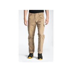 Pantalon de travail RICA LEWIS - Homme - Taille 40 - Multi poches - Coupe charpentier - Stretch - Beige - CARP 3