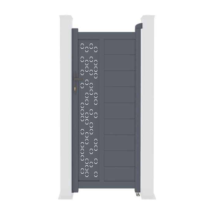 Portillon alu ADULA 100P160 + Kit inversion ouverture 3