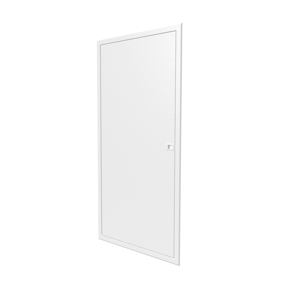 Porte en blanc pour bac encastré 2x13 modules - Finition affleurante - H. hors-tout 1169 mm 1