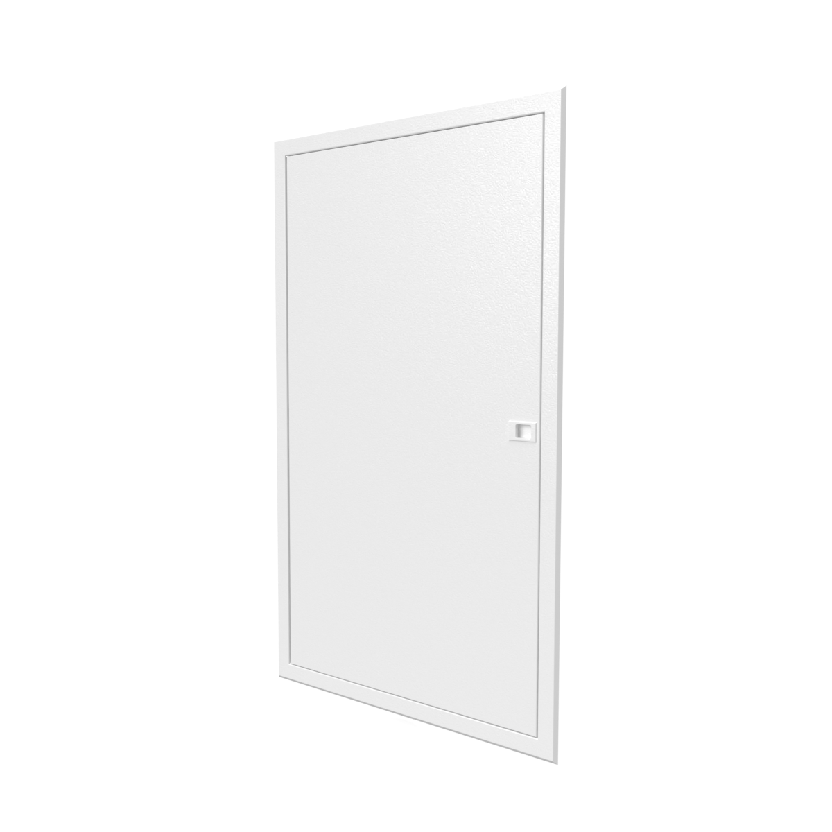 Porte en blanc pour bac encastré 2x13 modules - Finition affleurante - H. hors-tout 946 mm 1