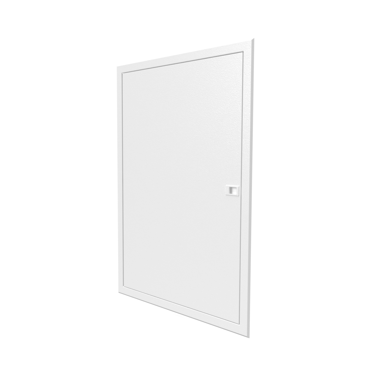 Porte en blanc pour bac encastré 2x13 modules - Finition affleurante - H. hors-tout 830 mm 1