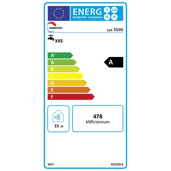 Chauffe-eau électrique Instantané Sannover Lya 5,5 kW Monophasé avec douche