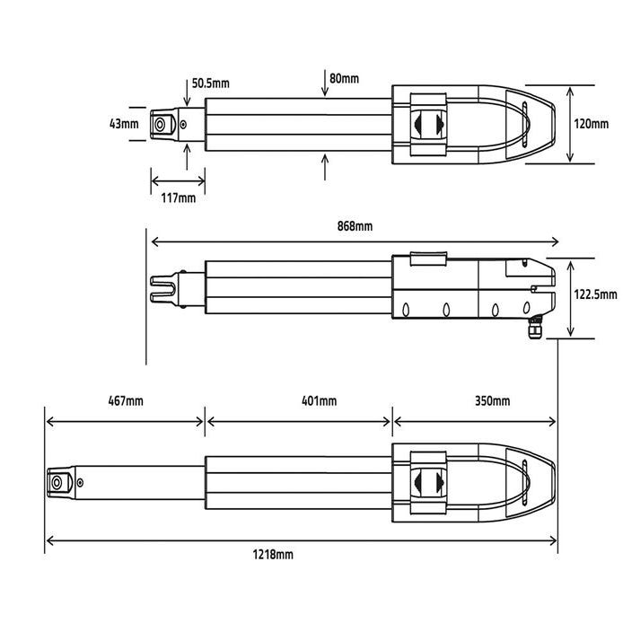 Pack portail battant électrique SUNNY 400B160 + TANKER B700 2