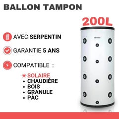 Ballon tampon Kospel 200 Litres avec échangeur 0