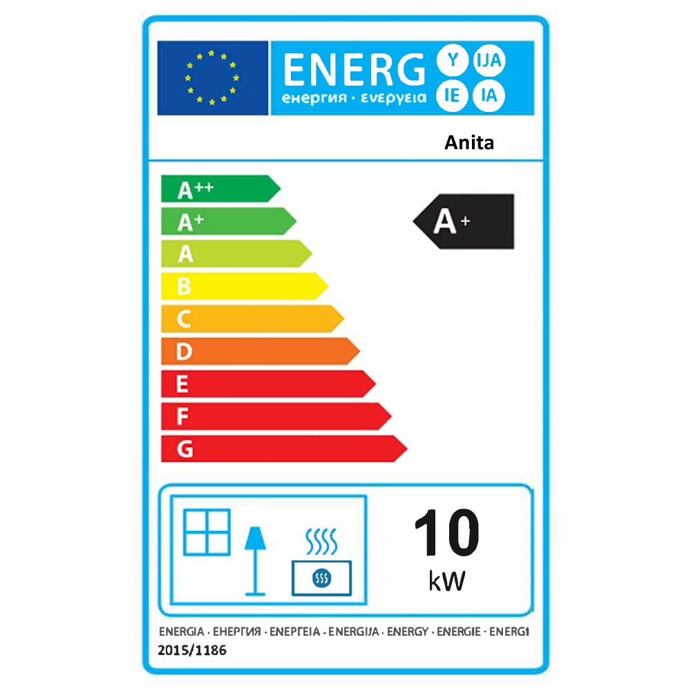 Poêle à Granulés Air Anita 10 KW Blanc Sannover + Kit Raccordement ...