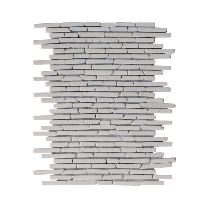 Mosaïque sol et mur en marbre crème - pack de 1m² (11 dalles de 35x30 cm) - MOYALI 0