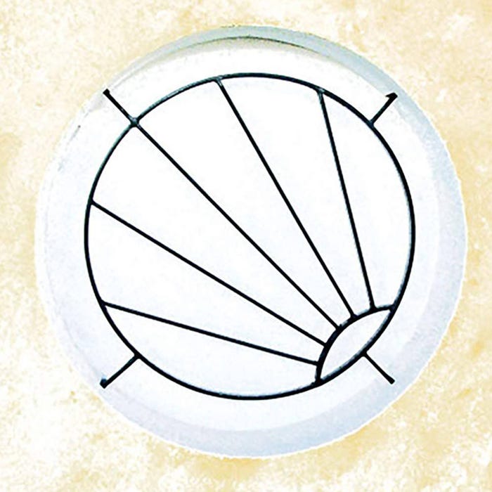 Grille de Defense Soleil diametre 70 cm pour Fenetre ronde (côte tableau) 0