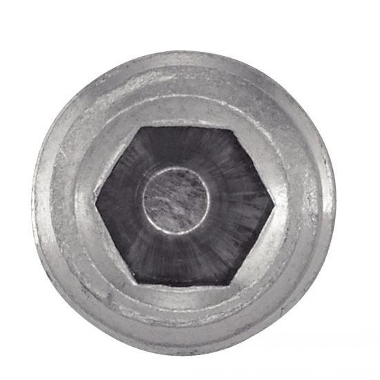 Vis à métaux sans-tête hexagonale creuse bout cuvette inox A2 DIN 916 8X20 boîte de 100 - ACTON - 622078X20 1