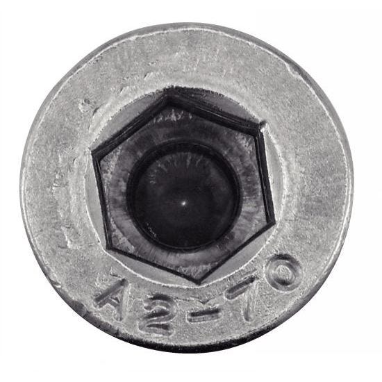 Vis à métaux cylindrique hexagonale creuse avec trou de guidage inox A2 DIN 6912 12X20 boîte de 50 - ACTON - 6221912X20 1