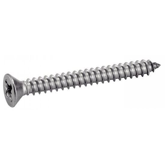 Vis à tôle tête fraisée pozidrive inox A2 DIN 7982 6,3X45 boîte de 200 - ACTON - 624086,3X45 0