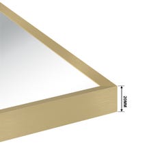 AICA Miroir d'or rectangulaire (mat) suspendu horizontalement et verticalement 80*60cm 2