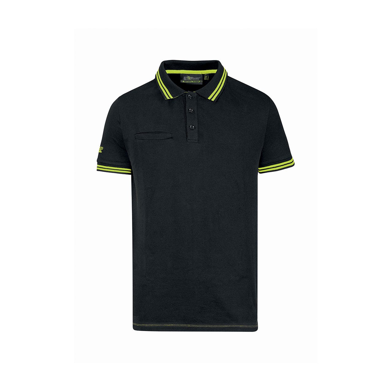 Polo manches courtes WAY Black Carbon | EY264BC - Upower 0