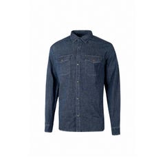 Chemise de travail en jean MAPLE Deep Blue | EX274DB - Upower 0