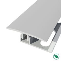 barre de seuil + base joint dilatation aluminium coloris (03) Aluminium argent Long 90 cm larg 3,5cm Ht 1,7cm 0