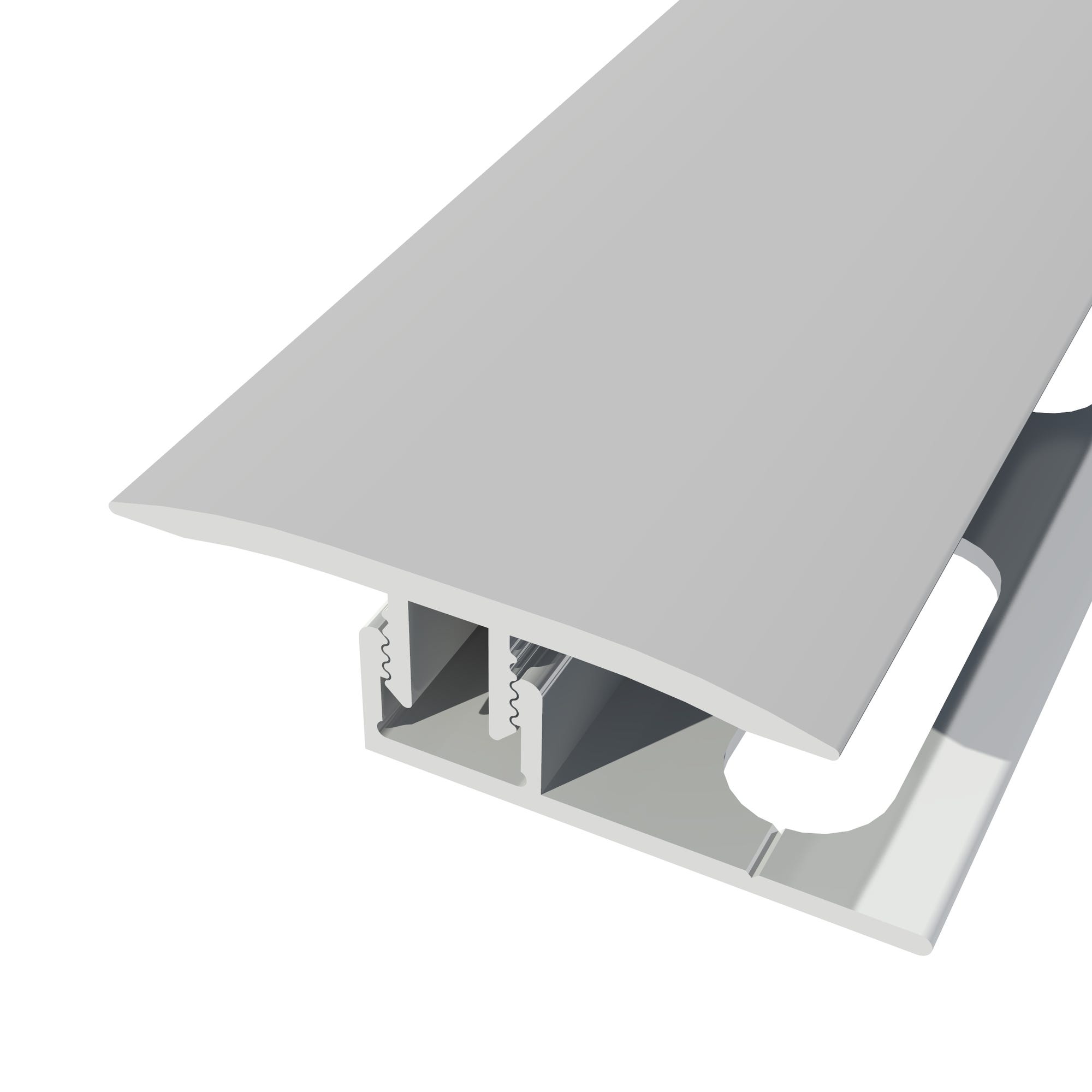 barre de seuil + base joint dilatation aluminium coloris (03) Aluminium argent Long 90 cm larg 3,5cm Ht 1,7cm 1