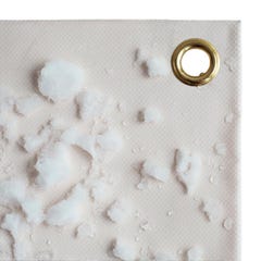Bâche Toiture 4x5 m Blanc Crème - Qualité 8 ans TECPLAST - LP640TO -Bâche d'étanchéité en PVC pour Couvreur et Charpentier 1