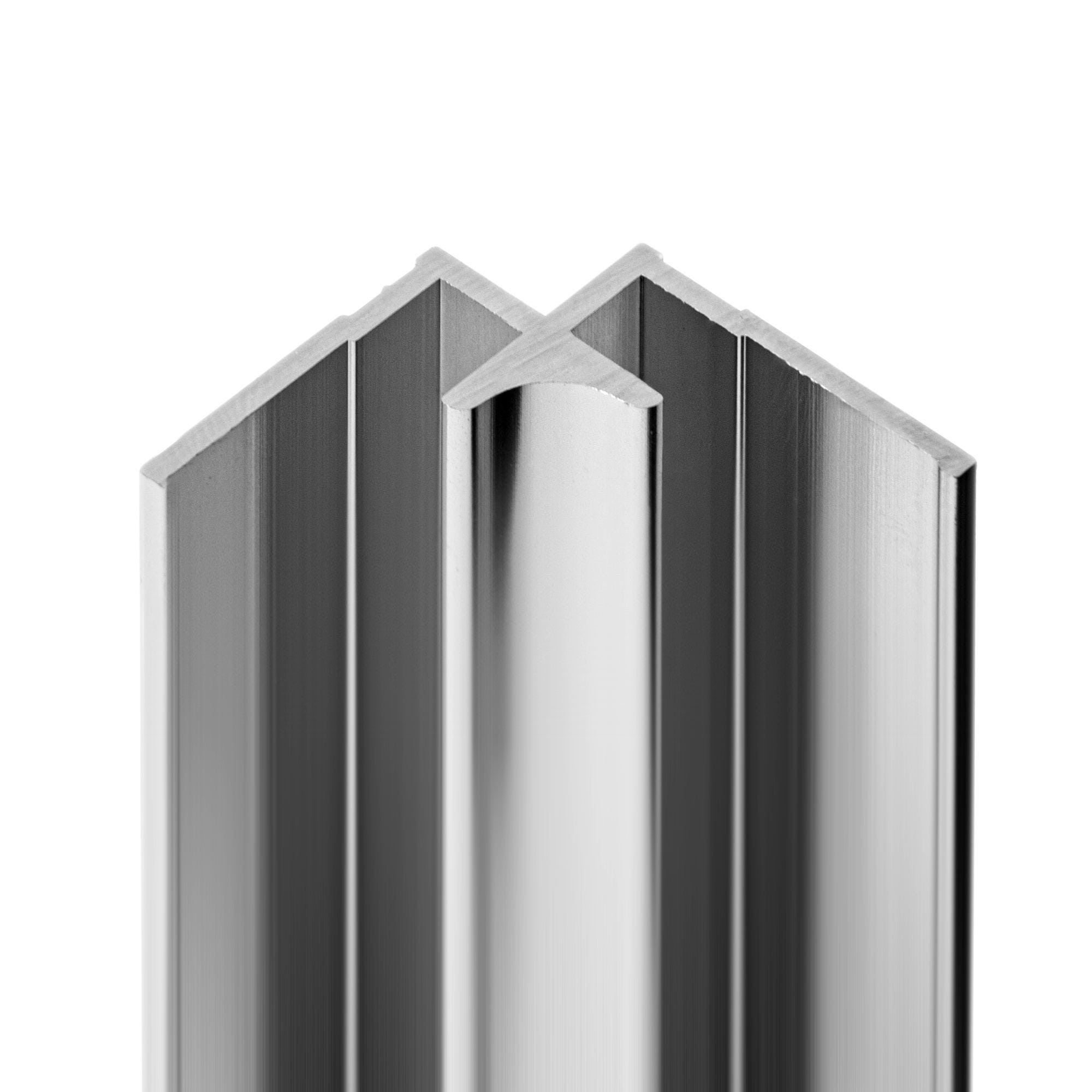 Schulte Profilé d'angle intérieur pour Panneau mural de douche, DécoDesign,  Aspect chromé, 255 cm 0