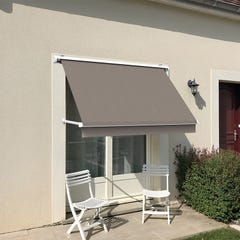 Store à projection avec coffre 140 x 70 cm de fenêtre - Taupe 1