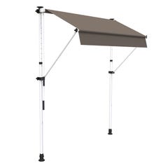 Store à projection autoportant sans perçage 250 x 150 cm - Terrasse ou balcon - Taupe 2