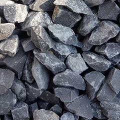 Sac de +/- 600 kg = 7,5M² Gravier gris foncé basalte 14/20 0