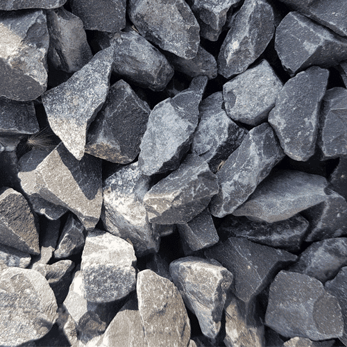 Sac de +/- 600 kg = 7,5M² Gravier gris foncé basalte 14/20 1