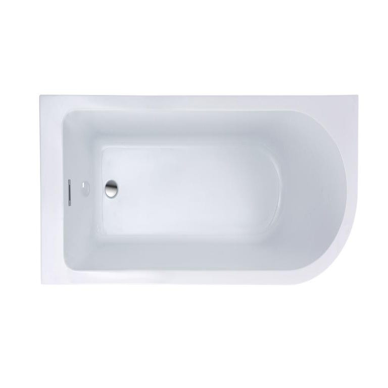 Baignoire d'angle - 201L - 150 x 75 x 58 cm - Blanche - Angle gauche - ANIKA 4