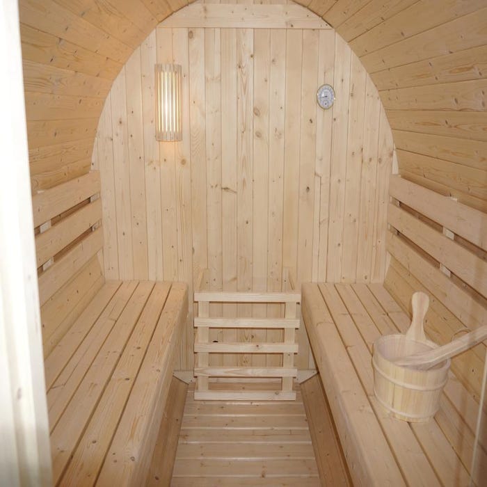 Sauna d'extérieur 6 places - L185 x P220 x H190 cm - ISOKYRO 4
