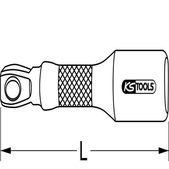 KSTOOLS - Rallonge articulée ULTIMATE® 1/4", L.250mm - 922.1420 1