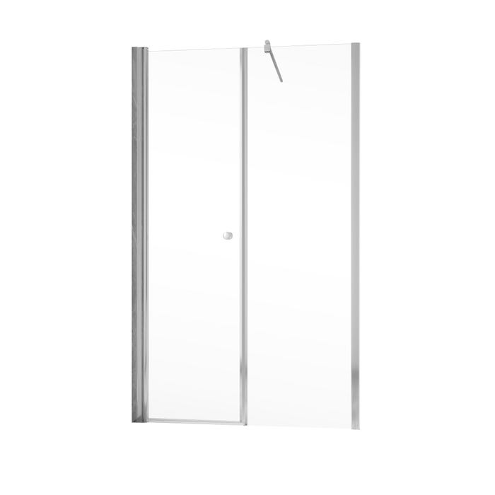 Schulte Porte de douche pivotante, verre 6 mm, profilé aspect chromé, Garant, 120 x 200 cm, ouverture vers la gauche 1