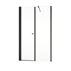 Schulte Porte de douche pivotante, verre 6 mm, profilé noir, Garant, 120 x 200 cm, ouverture vers la gauche 1