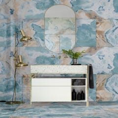 Carrelage sol/mur effet marbre gris Marea l.120 x L.60 cm MAJORCA TIFFANY 1