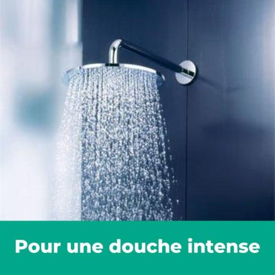 Colonne bain douche thermostatique HANSGROHE Raindance E 360 chromé ❘  Bricoman
