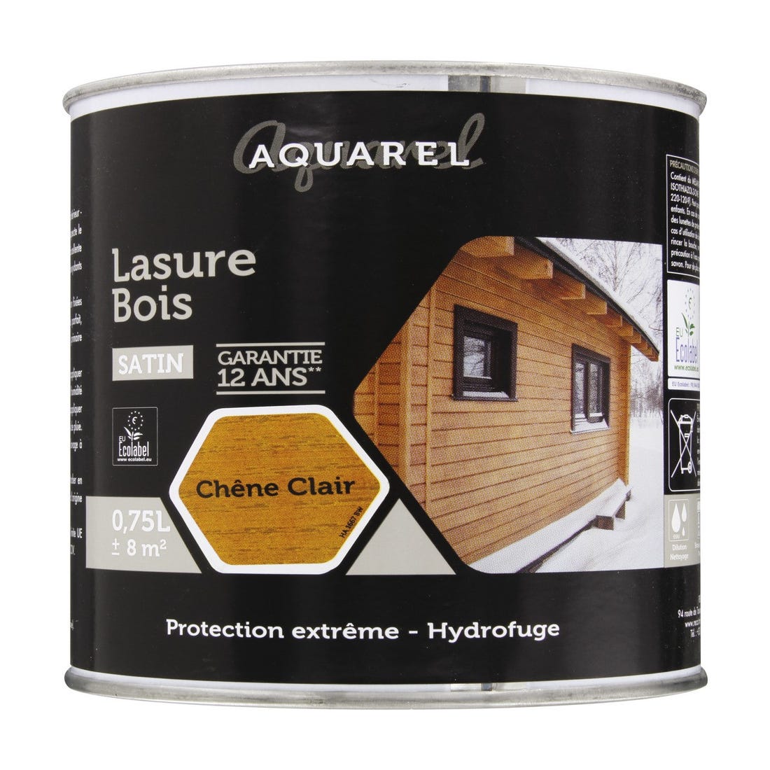 Lasure aquarel 0,75 l bg chêne clair 0