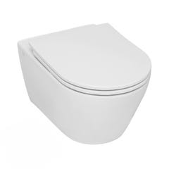 Pack WC Bati-support Geberit + pieds autoportant + WC sans bride Serel SP27 1
