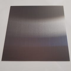 Fond de Hotte / Crédence Inox Noir Brossé H 20 cm x L 100 cm de 0,8 mm 2