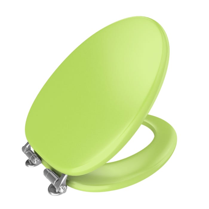 Abattant WC - MDF et Double frein de chute - SOFT GREEN 1