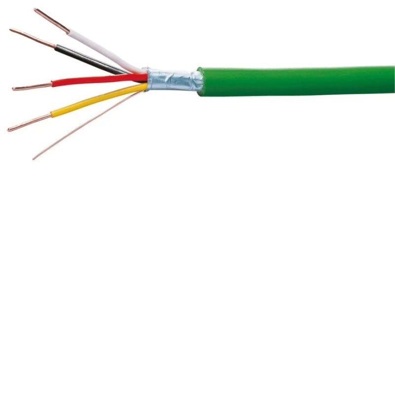 Hager - TG018 - Cable bus 100m vert 2