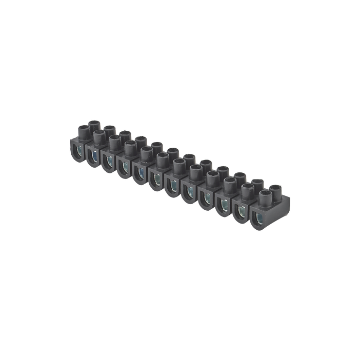 Barrette de 12 dominos 6mm² - noir 0